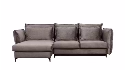 Canapea de colt extensibila Eva Boston Trufa S1, stanga