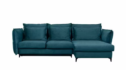 Canapea de colt extensibila Eva Boston Turquoise S1, dreapta