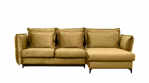 Canapea de colt extensibila Eva Kingston Mustard S1, dreapta