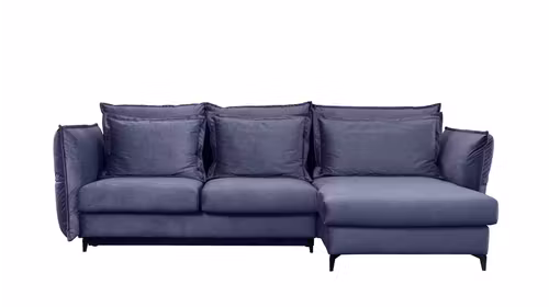 Canapea de colt extensibila Eva Kingston Denim Blue S1, dreapta