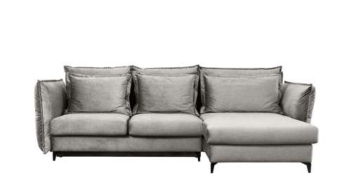 Canapea de colt extensibila Eva Kingston Light Grey S1, dreapta