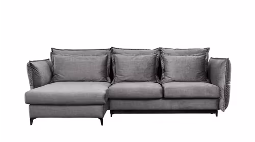 Canapea de colt extensibila Eva Kingston Grey S1, stanga