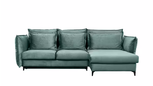 Canapea de colt extensibila Eva Piano Mint S1, dreapta