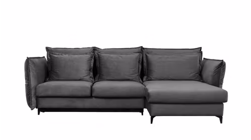 Canapea de colt extensibila Eva Piano Grey S1, dreapta