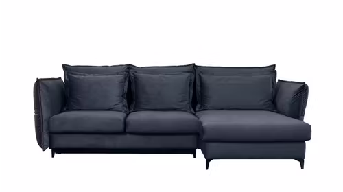Canapea de colt extensibila Eva Piano Dark Blue S1, dreapta
