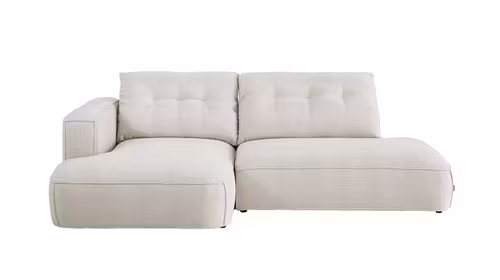 Canapea cu sezlong Ganni textil Top Bej deschis, stanga