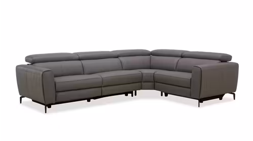Canapea de colt Canyon cu 2 reclinere, Gri Inchis, dreapta