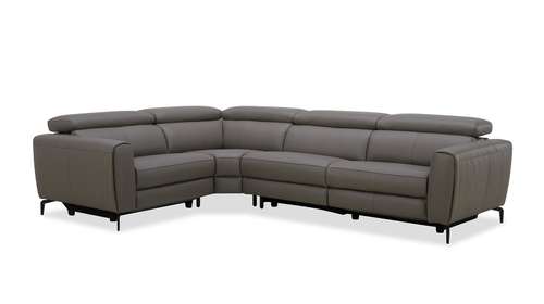 Canapea de colt Canyon cu 2 reclinere, Gri Inchis, stanga