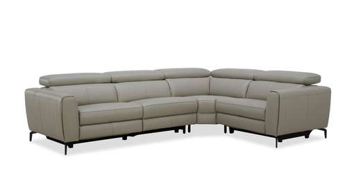 Canapea de colt Canyon cu 2 reclinere, Gri Mediu, dreapta