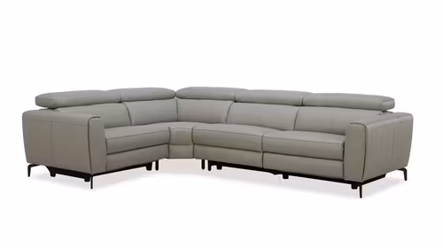 Canapea de colt Canyon cu 2 reclinere, Gri Mediu, stanga