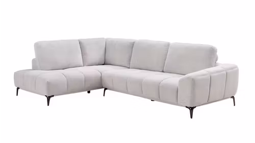 Canapea de colt cu sezlong Desmond textil Monique Twine, stanga