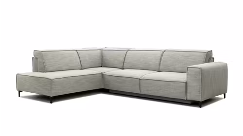 Canapea de colt extensibila Cosmopolitan Kingston Light Grey, stanga