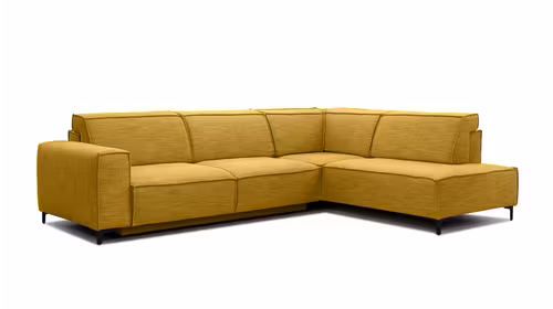 Canapea de colt extensibila Cosmopolitan Velvet Kingston Mustard, dreapta