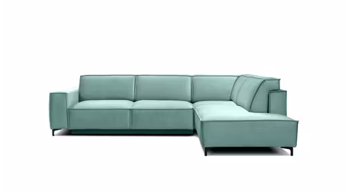 Canapea de colt extensibila Cosmopolitan Velvet Piano Mint, dreapta