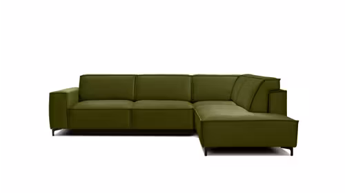 Canapea de colt extensibila Cosmopolitan Velvet Piano Olive, dreapta