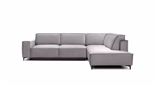 Canapea de colt extensibila Cosmopolitan Velvet Salvador Light Grey, dreapta