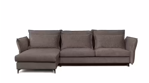 Canapea de colt extensibila Eva Boston Trufa S2, stanga