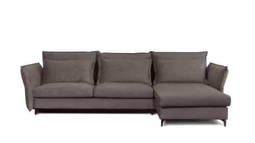 Canapea de colt extensibila Eva Boston Trufa S2, dreapta