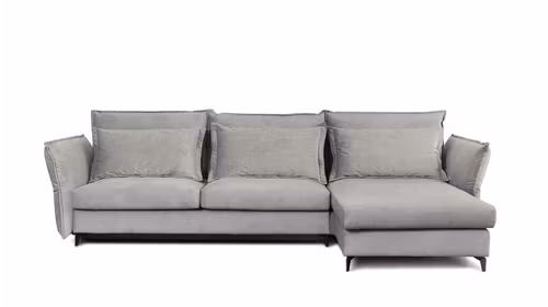Canapea de colt extensibila Eva Kingston Light Grey S2, dreapta