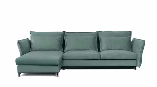 Canapea de colt extensibila Eva Piano Mint S2, stanga