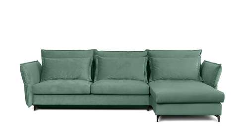 Canapea de colt extensibila Eva Piano Mint S2, dreapta