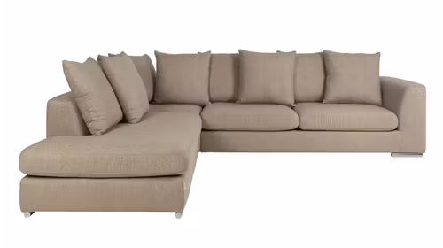Canapea de colt Paso Doble Night "L" textil Marilyn Beige, stanga