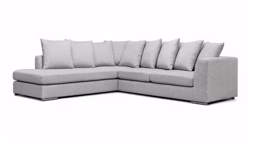 Canapea de colt Paso Doble Night textil Grey light, stanga