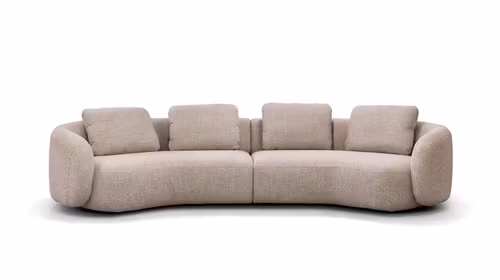 Canapea Domani 4 locuri textil Noma Greige