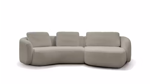 Canapea Domani textil bouclé Manza Silver dreapta