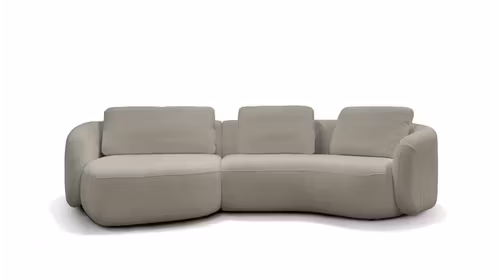 Canapea Domani textil bouclé Manza Silver stanga