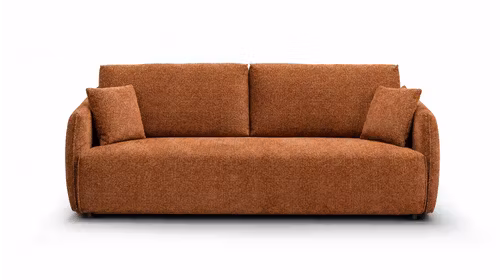 Canapea extensibila 3 locuri Colin textil Raven Brick Red