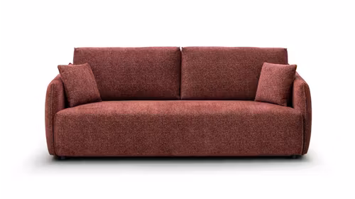Canapea extensibila 3 locuri Colin textil Raven Wine