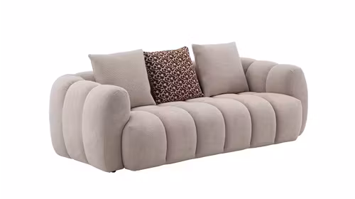 Canapea liniara 2 locuri Isotta textil Rhein Beige