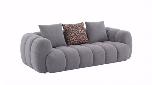 Canapea liniara 2 locuri Isotta textil Rhein Grey