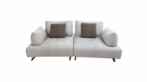 Canapea liniara 2 locuri Paige textil Cloud