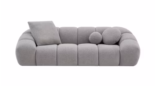 Canapea liniara 3 locuri Mirabile textil Naixe Grey