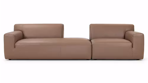Canapea liniara Charme piele Le Mans Nudo
