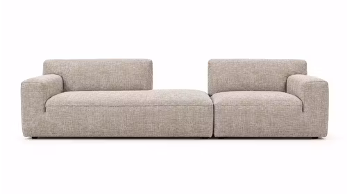 Canapea liniara Charme textil Stabia Nudo
