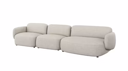 Canapea liniara Fresco textil Nathan Ginger