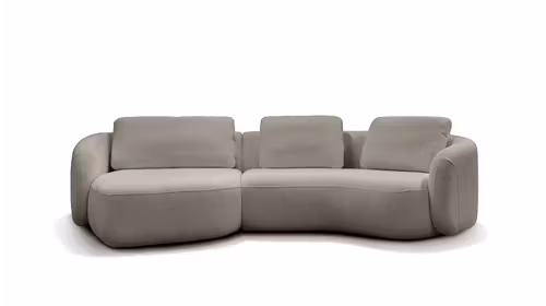 Canapea Domani textil bouclé Manza Greige stanga