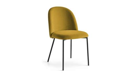 Scaun Tuka Matt Black/Mat Lemon Yellow