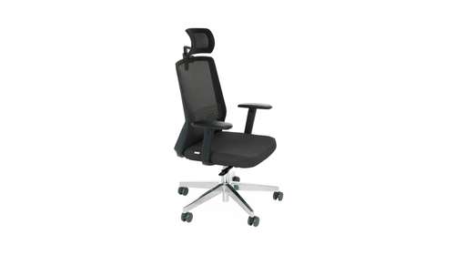 Scaun de birou Coco BS HD Chrome R6 Flex Black