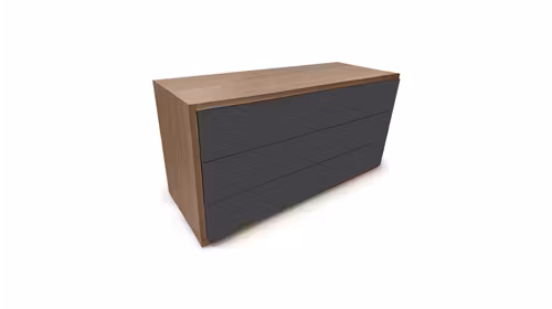 Comoda Parigi 3 sertare Rovere Nodato/Piombo