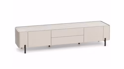 Comoda TV Zach Fango-Seapine + Top Ceramic Beige