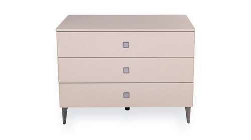 Comoda Zion cu 3 sertare Glacier Grey, sertar Eco Leather