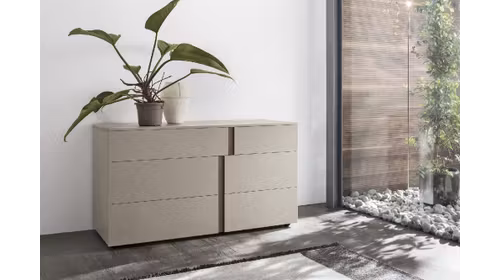 Comoda Athena Light Cement/Amber Walnut