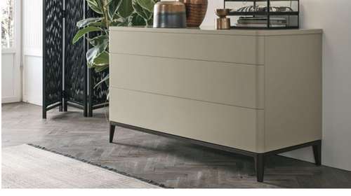 Comoda Dolcevita Matt Hot Grey/Coal Oak Wood
