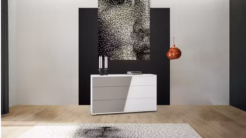 Comoda Tivoli Frassino Bianco si Fango Opaco