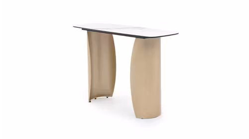 Consola Rise ceramica Golden Champagne 120X40X76