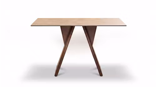 Consola Arane ceramica Bej + Walnut 120X44X78